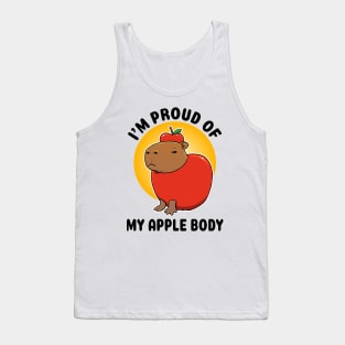 I'm proud of my apple body Capybara Tank Top